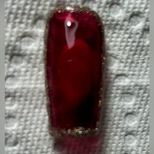 Red Rubies Custom Press-On Nails